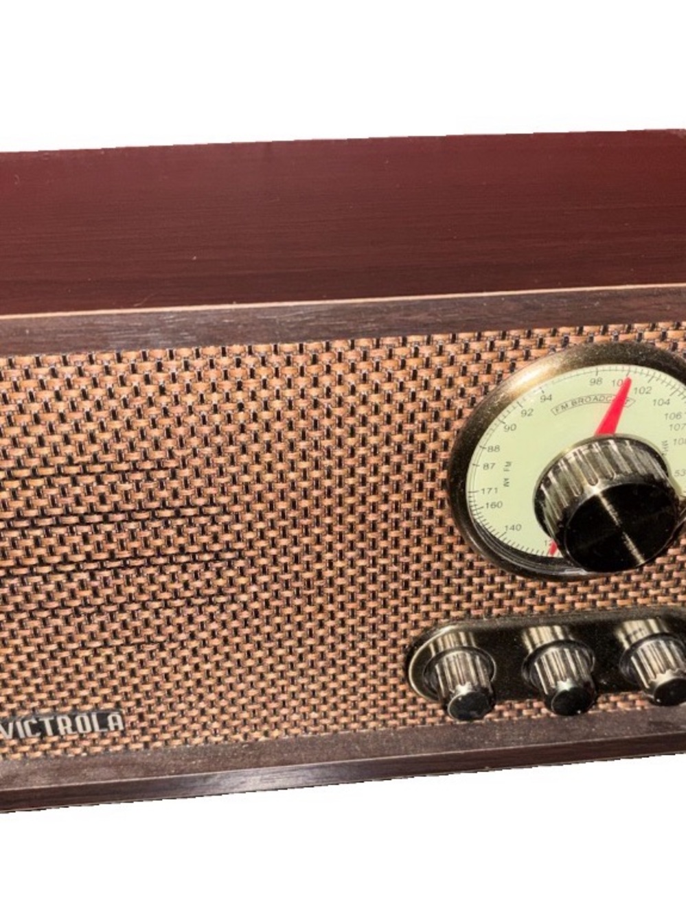 Victrola Willow VRS-2800 Retro Wood Bluetooth FM/AM Radio Bluetooth Walnut
